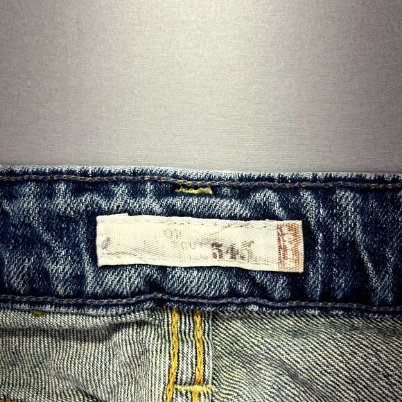 Levi's 545 Jeans Women's 8M Low Boot Cut Blue Medium Wash Y2K Grunge - Picture 8 of 14